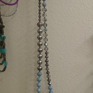 Turquoise silver necklace